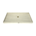 Redi Base® 42 In x 72 In Single Curb Tileable Shower Pan Base with Center Drain