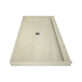 Redi Base® 42 In x 72 In Single Curb Tileable Shower Pan Base with Center Drain