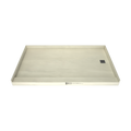 Redi Base® 42 In x 72 In Single Curb Tileable Shower Pan Base with Right Drain