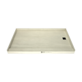 Redi Base® 42 In x 72 In Single Curb Tileable Shower Pan Base with Right Drain