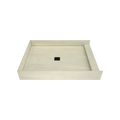 Redi Base® 48 In x 37 In Single Curb Tileable Shower Pan Base with Center Drain