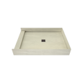 Redi Base® 48 In x 37 In Single Curb Tileable Shower Pan Base with Center Drain