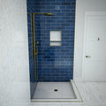 Redi Base® 48 In x 37 In Right Double Threshold Corner Tileable Shower Pan Base with Center Drain
