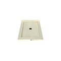 Redi Base® 48 In x 37 In Triple Curb Tileable Shower Pan Base with Center Drain