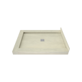 Redi Base® 48 In x 37 In Triple Curb Tileable Shower Pan Base with Center Drain