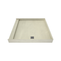 Redi Base® 48 In x 48 In Single Curb Tileable Shower Pan Base with Right Drain