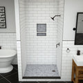 Redi Base® 48 In x 48 In Single Curb Tileable Shower Pan Base with Right Drain