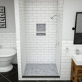 Redi Base® 48 In x 48 In Single Curb Tileable Shower Pan Base with Right Drain