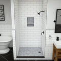 Redi Base® 48 In x 48 In Single Curb Tileable Shower Pan Base with Right Drain