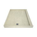 Redi Base® 48 In x 60 In Single Curb Tileable Shower Pan Base with Left Drain