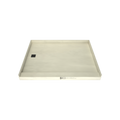 Redi Base® 48 In x 60 In Single Curb Tileable Shower Pan Base with Left Drain
