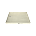 Redi Base® 48 In x 60 In Single Curb Tileable Shower Pan Base with Left Drain