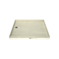 Redi Base® 48 In x 60 In Single Curb Tileable Shower Pan Base with Left Drain