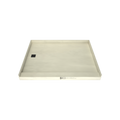 Redi Base® 48 In x 60 In Single Curb Tileable Shower Pan Base with Left Drain