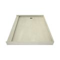 Redi Base® 48 In x 60 In Single Curb Tileable Shower Pan Base with Left Drain
