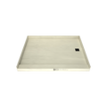 Redi Base® 48 In x 60 In Single Curb Tileable Shower Pan Base with Right Drain