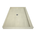 Redi Base® 48 In x 72 In Single Curb Tileable Shower Pan Base with Center Drain