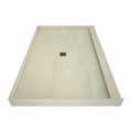 Redi Base® 48 In x 72 In Single Curb Tileable Shower Pan Base with Center Drain