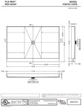 Redi Base® 48 In x 72 In Single Curb Tileable Shower Pan Base with Center Drain