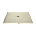 Redi Base® 48 In x 72 In Single Curb Tileable Shower Pan Base with Center Drain