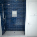 Redi Base® 48 In x 72 In Single Curb Tileable Shower Pan Base with Center Drain