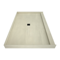 Redi Base® 48 In x 72 In Single Curb Tileable Shower Pan Base with Center Drain