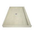 Redi Base® 48 In x 72 In Single Curb Tileable Shower Pan Base with Center Drain