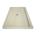 Redi Base® 48 In x 72 In Single Curb Tileable Shower Pan Base with Center Drain