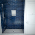 Redi Base® 48 In x 72 In Single Curb Tileable Shower Pan Base with Center Drain