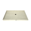 Redi Base® 48 In x 72 In Right Double Threshold Corner Tileable Shower Pan Base with Center Drain