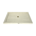 Redi Base® 48 In x 72 In Triple Curb Tileable Shower Pan Base with Center Drain