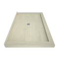 Redi Base® 48 In x 72 In Triple Curb Tileable Shower Pan Base with Center Drain