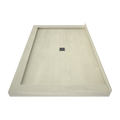 Redi Base® 48 In x 72 In Triple Curb Tileable Shower Pan Base with Center Drain