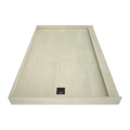 Redi Base® 48 In x 72 In Single Curb Tileable Shower Pan Base with Left Drain