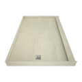 Redi Base® 48 In x 72 In Single Curb Tileable Shower Pan Base with Left Drain