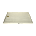 Redi Base® 48 In x 72 In Single Curb Tileable Shower Pan Base with Left Drain