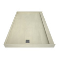 Redi Base® 48 In x 72 In Single Curb Tileable Shower Pan Base with Left Drain