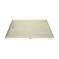 Redi Base® 48 In x 72 In Single Curb Tileable Shower Pan Base with Left Drain