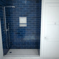 Redi Base® 48 In x 72 In Single Curb Tileable Shower Pan Base with Left Drain