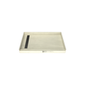 Redi Trench® 30 In x 48 In Single Curb Tileable Shower Pan Base with Left Drain and Linear Trench