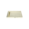 Redi Trench® 30 In x 48 In Single Curb Tileable Shower Pan Base with Left Drain and Linear Trench
