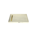 Redi Trench® 30 In x 48 In Single Curb Tileable Shower Pan Base with Left Drain and Linear Trench