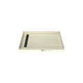 Redi Trench® 30 In x 48 In Single Curb Tileable Shower Pan Base with Left Drain and Linear Trench