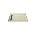 Redi Trench® 30 In x 48 In Single Curb Tileable Shower Pan Base with Left Drain and Linear Trench