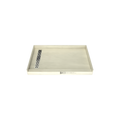 Redi Trench® 30 In x 48 In Single Curb Tileable Shower Pan Base with Left Drain and Linear Trench