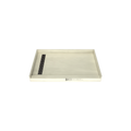 Redi Trench® 30 In x 48 In Single Curb Tileable Shower Pan Base with Left Drain and Linear Trench