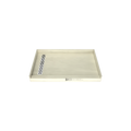 Redi Trench® 30 In x 48 In Single Curb Tileable Shower Pan Base with Left Drain and Linear Trench