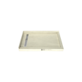 Redi Trench® 30 In x 48 In Right Double Threshold Corner Tileable Shower Pan Base with Left Drain and Linear Trench