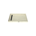 Redi Trench® 30 In x 48 In Right Double Threshold Corner Tileable Shower Pan Base with Left Drain and Linear Trench