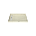 Redi Trench® 30 In x 48 In Right Double Threshold Corner Tileable Shower Pan Base with Left Drain and Linear Trench